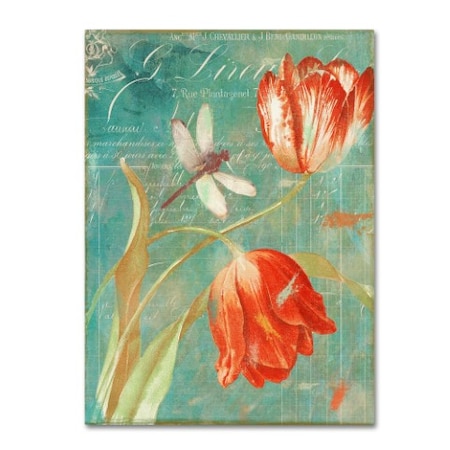 Color Bakery 'Mandarin Tulips' Canvas Art,14x19